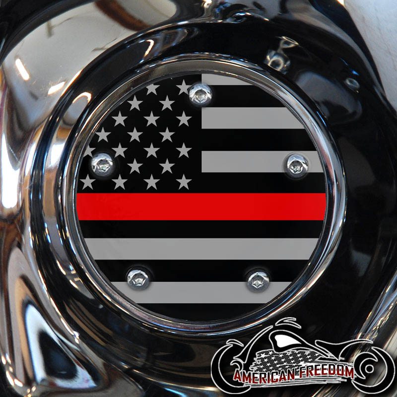 Custom Timing Cover - Thin Red Line Flag
